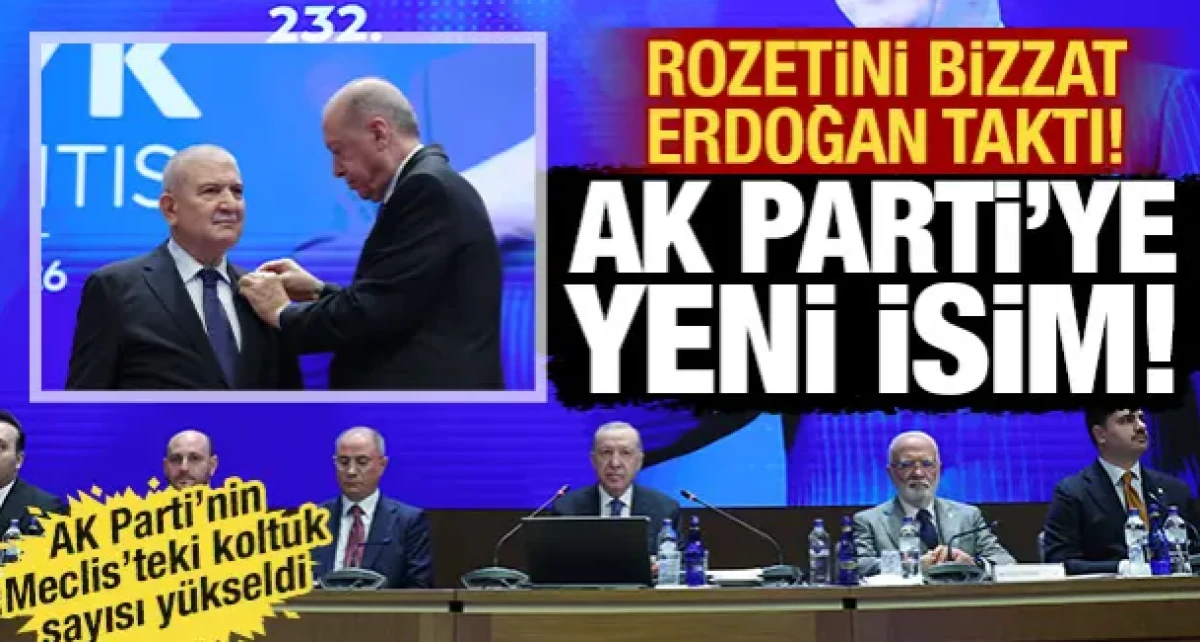 Kani Torun AK Parti'ye katıldı! Rozeti bizzat Erdoğan taktı!