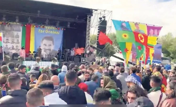 Kanlı terör örgütü PKK sempatizanlarından sözde festival! 