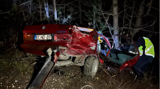 Kastamonu'da genç sürücünün feci ölümü   