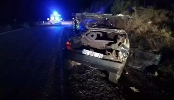 Kastamonu’da otomobil takla attı              