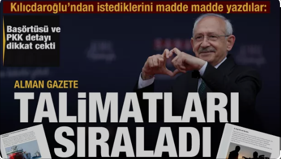 Kılıçdaroğlu'ndan istedikleri madde madde yayınlandı