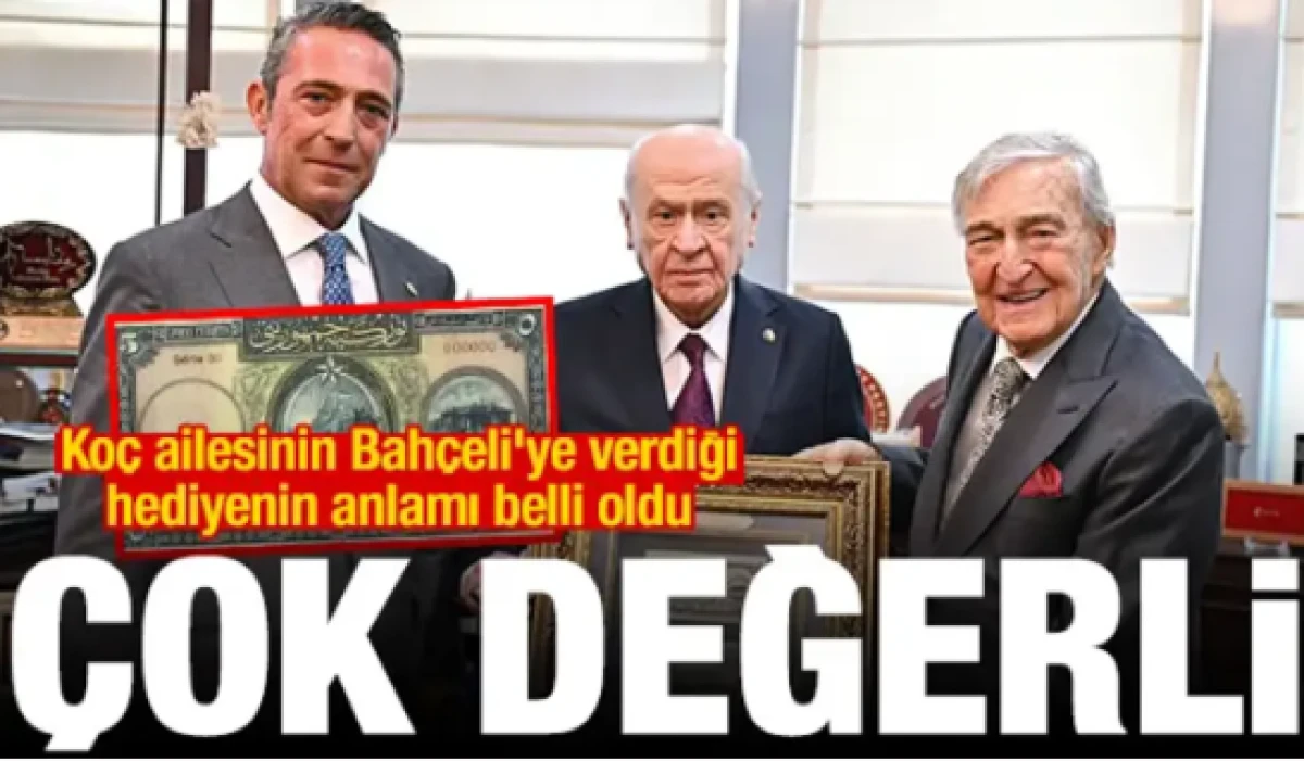 Ko&ccedil; ailesinin Bah&ccedil;eli'ye verdiği hediyenin anlamı belli oldu