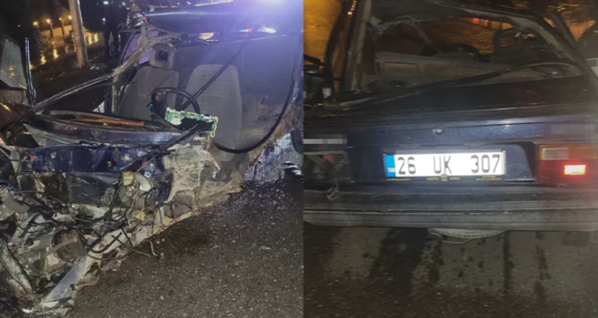 K&ouml;pr&uuml; bariyerlerine &ccedil;arparak par&ccedil;alanan otomobilin s&uuml;r&uuml;c&uuml;s&uuml; hayatını kaybetti