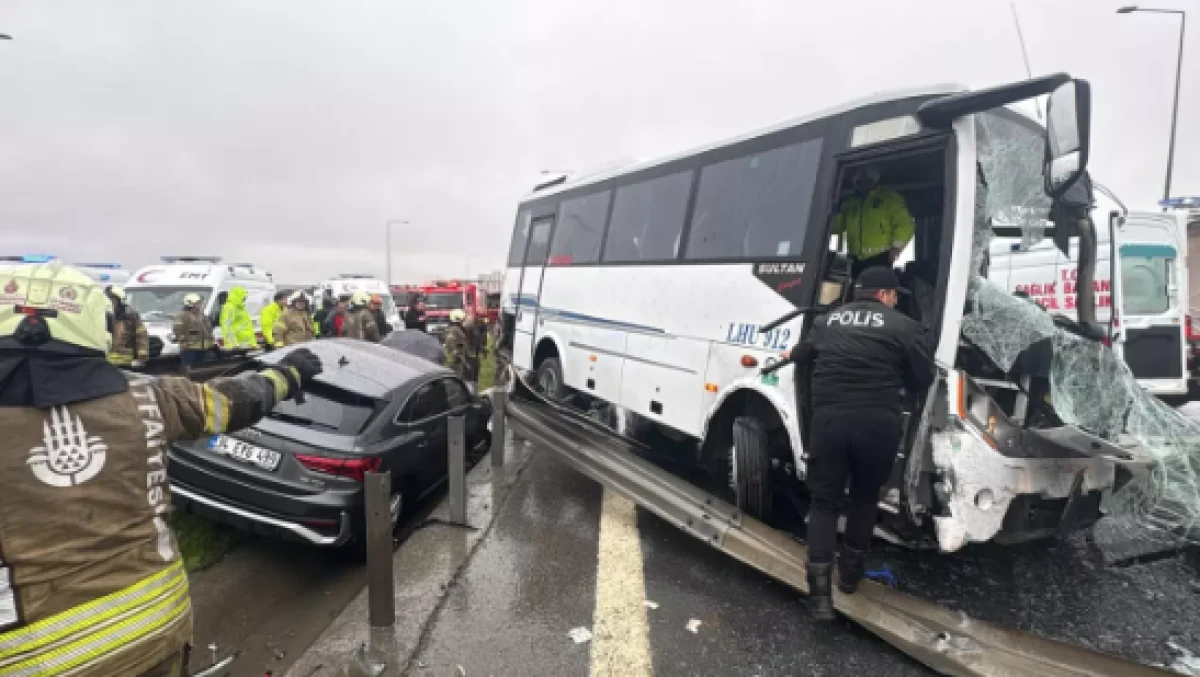 Kuzey Marmara Otoyolu'nda zincirleme kaza            