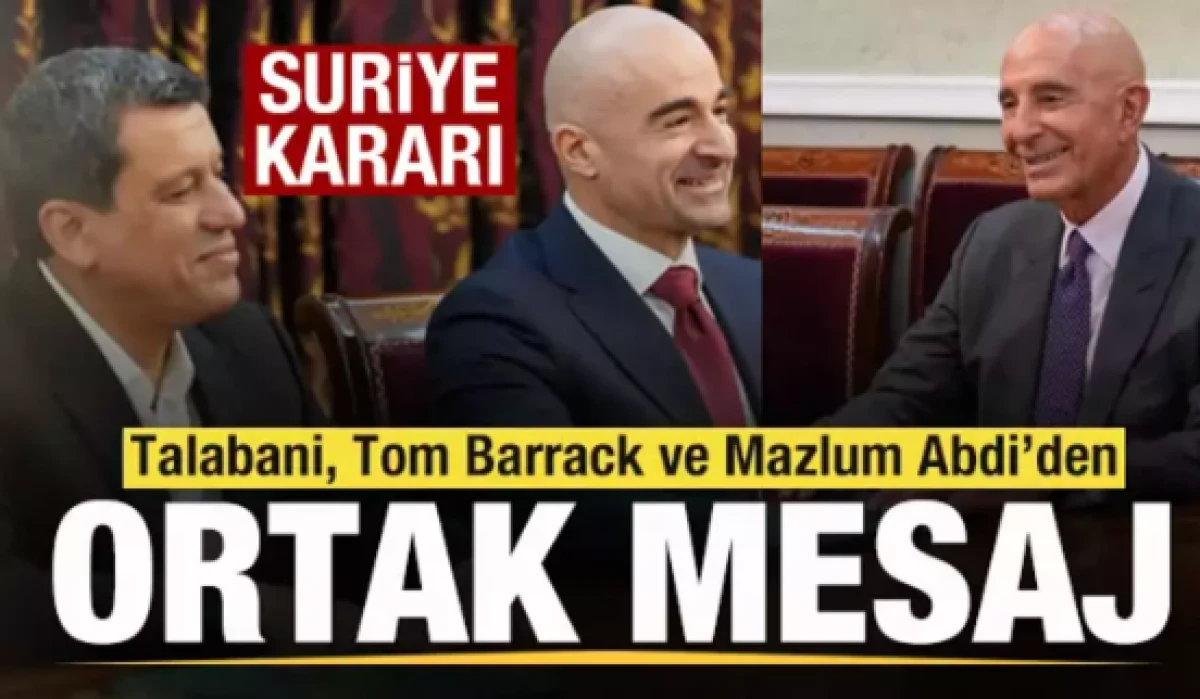 KYB lideri Talabani, Tom Barrack ve Mazlum Abdi ile g&ouml;r&uuml;şt&uuml;!      