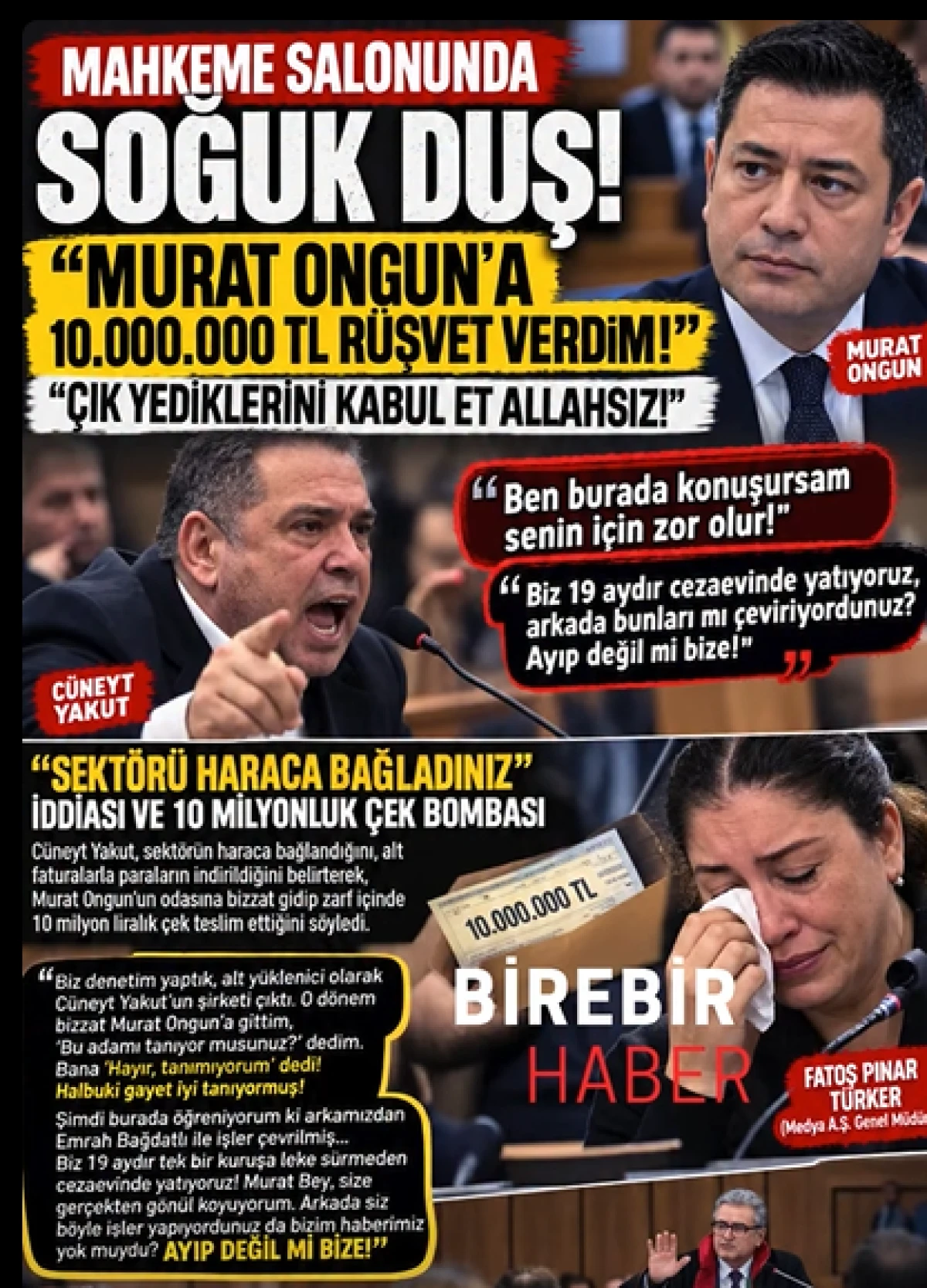 MAHKEME SALONUNDA SOĞUK DUŞ