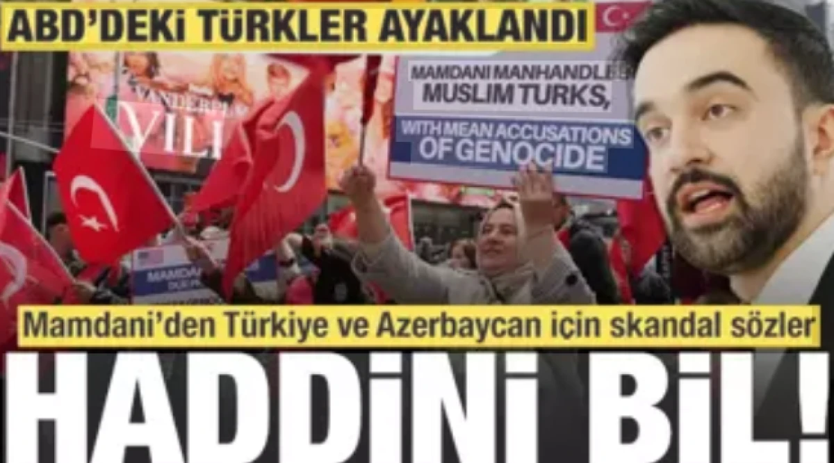 Mamdani'nin skandal 'Ermeni' s&ouml;zlerine karşı Times Meydanı'nda tarihi protesto