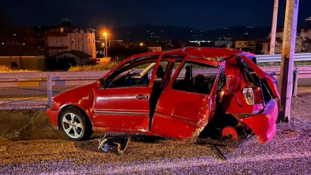Manisa'da y&uuml;rekleri yakan kaza!               