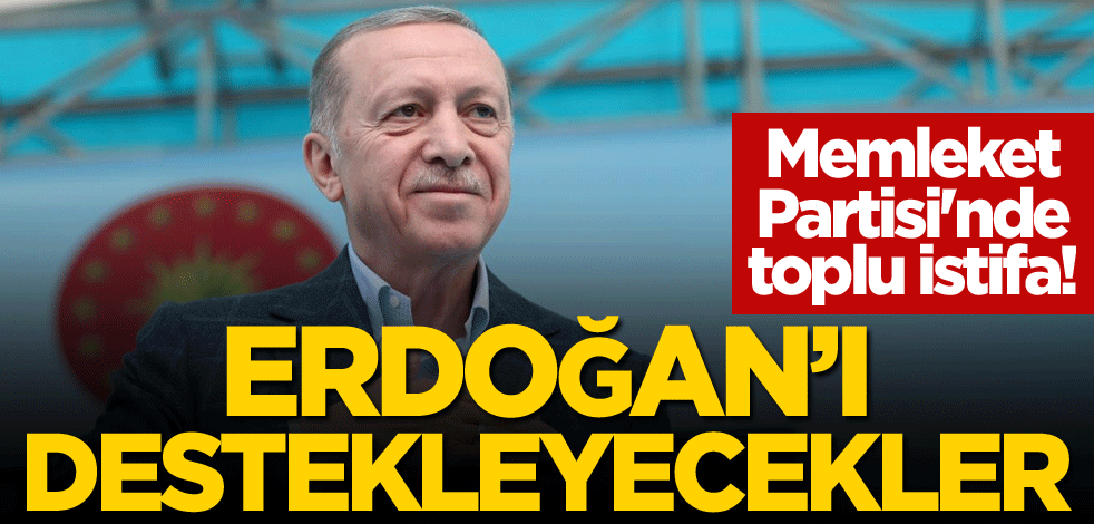 Memleket Partisi'nde toplu istifa! Erdoğan'ı destekleyecekler