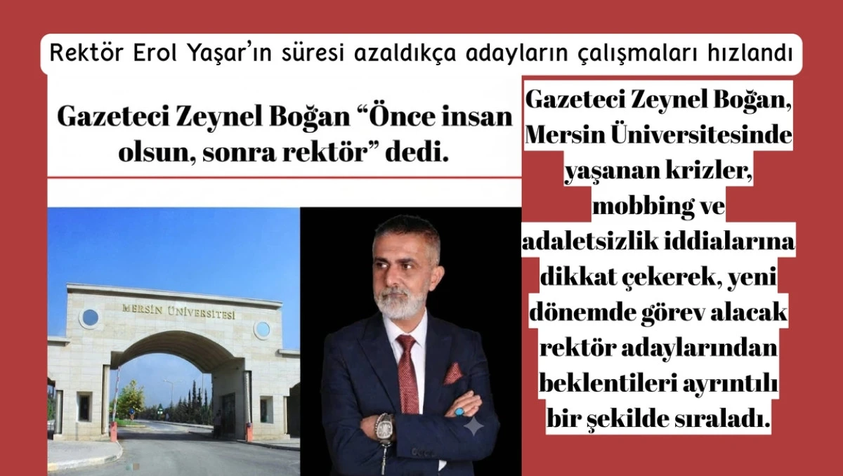 Mersin &Uuml;niversitesi'nde Yeni Rekt&ouml;rl&uuml;k D&ouml;nemi İ&ccedil;in Beklentiler