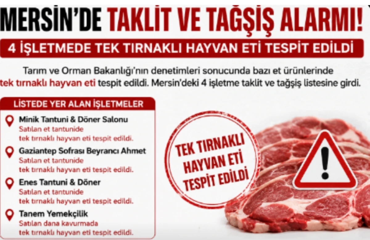 Mersin'de Taklit ve Tağşiş Alarmı