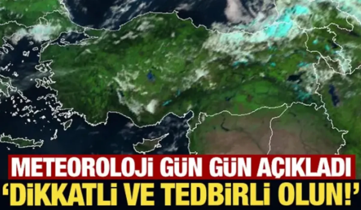 Meteoroloji uyardı: Bayramın ikinci g&uuml;n&uuml;ne dikkat