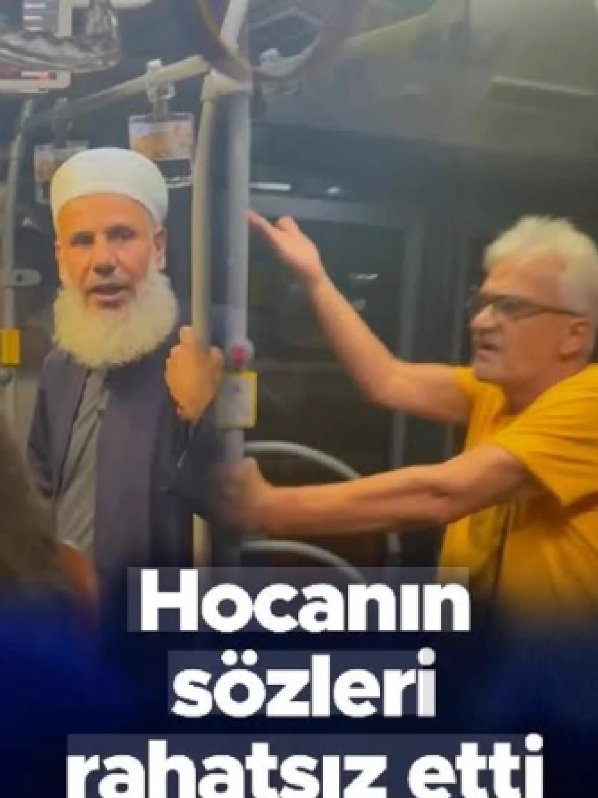 Metrob&uuml;ste &ouml;l&uuml;m&uuml; tebliğ eden vatandaşa tepki: Allah'ın kelamından rahatsız oldu