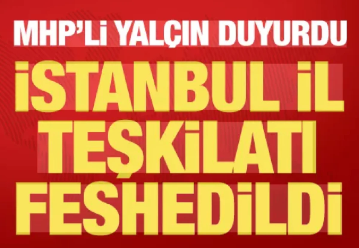 MHP İstanbul İl Teşkilatı feshedildi           