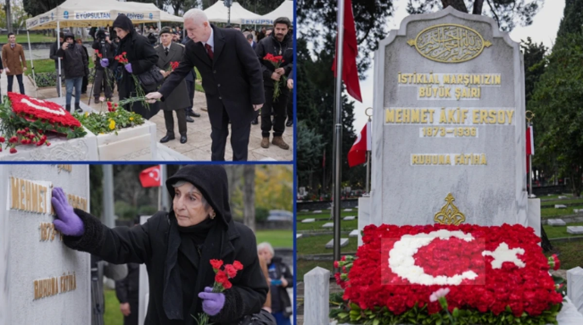 Milli şair Mehmet Akif Ersoy, İstanbul'da kabri başında anıldı  