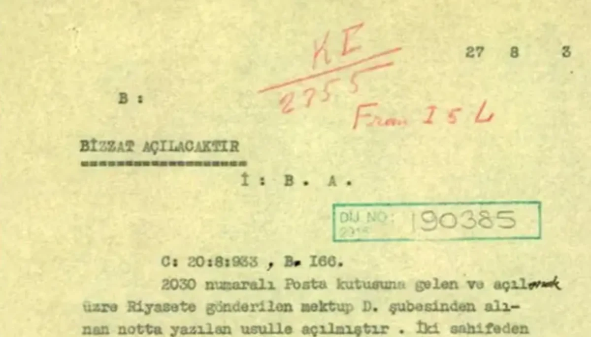 MİT gizli yazışmaların deşifre edilmesine ilişkin tarihi belgeyi paylaştı