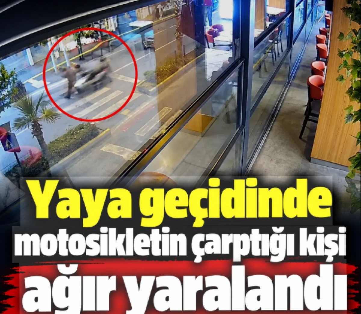 Motosikletin &ccedil;arptığı yaya ağır yaralandı