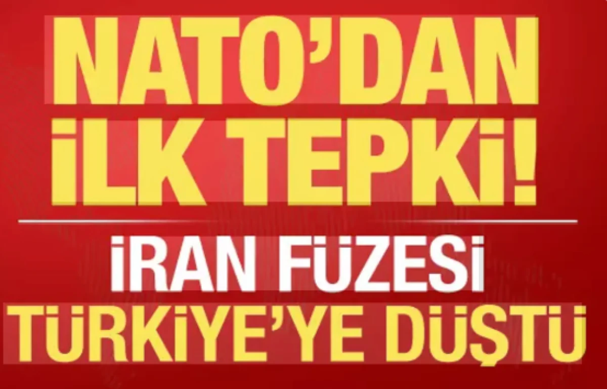 NATO: İran'ın T&uuml;rkiye'yi hedef almasını kınıyoruz