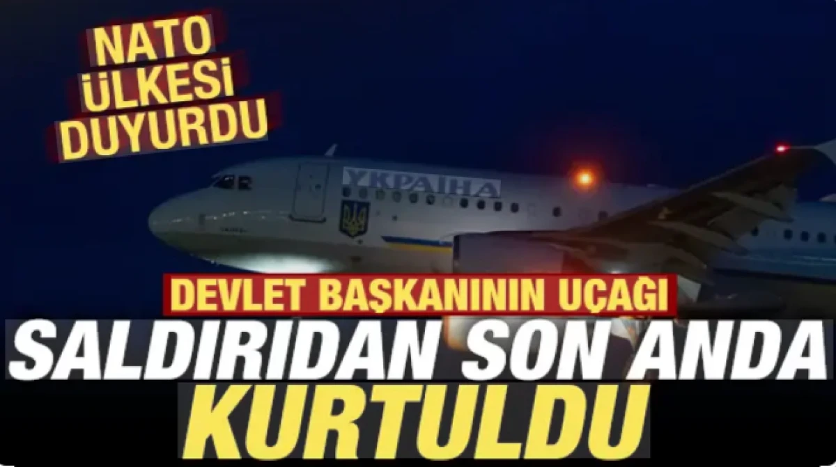 NATO &uuml;lkesi son dakika duyurdu: Zelenski'nin u&ccedil;ağı saldırıdan son anda kurtuldu
