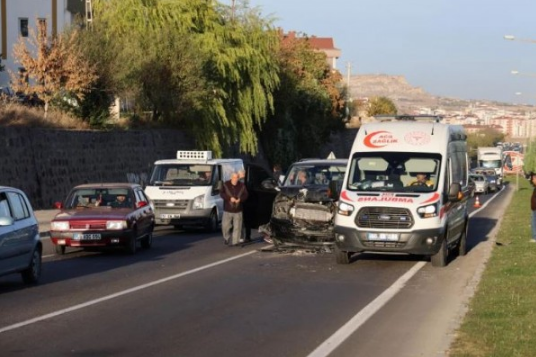 Nevşehir'de peş peşe kaza!                