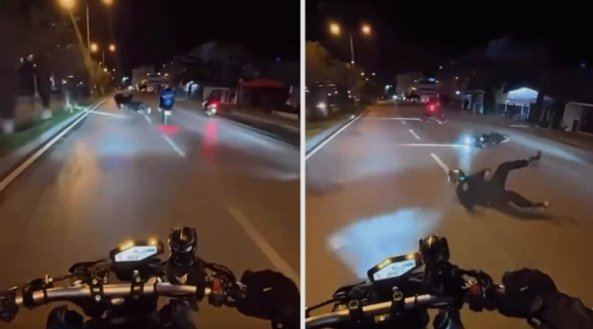 ntalya'da s&uuml;r&uuml;c&uuml;lerinin tek teker &uuml;zerinde kullandığı 2 motosiklet kaza yaptı