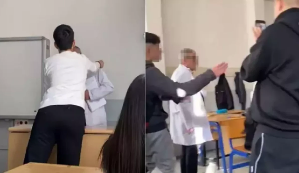 Öğrencilerin dalga geçtiği öğretmenin kolu kırıldı, şikayetçi olmadı!