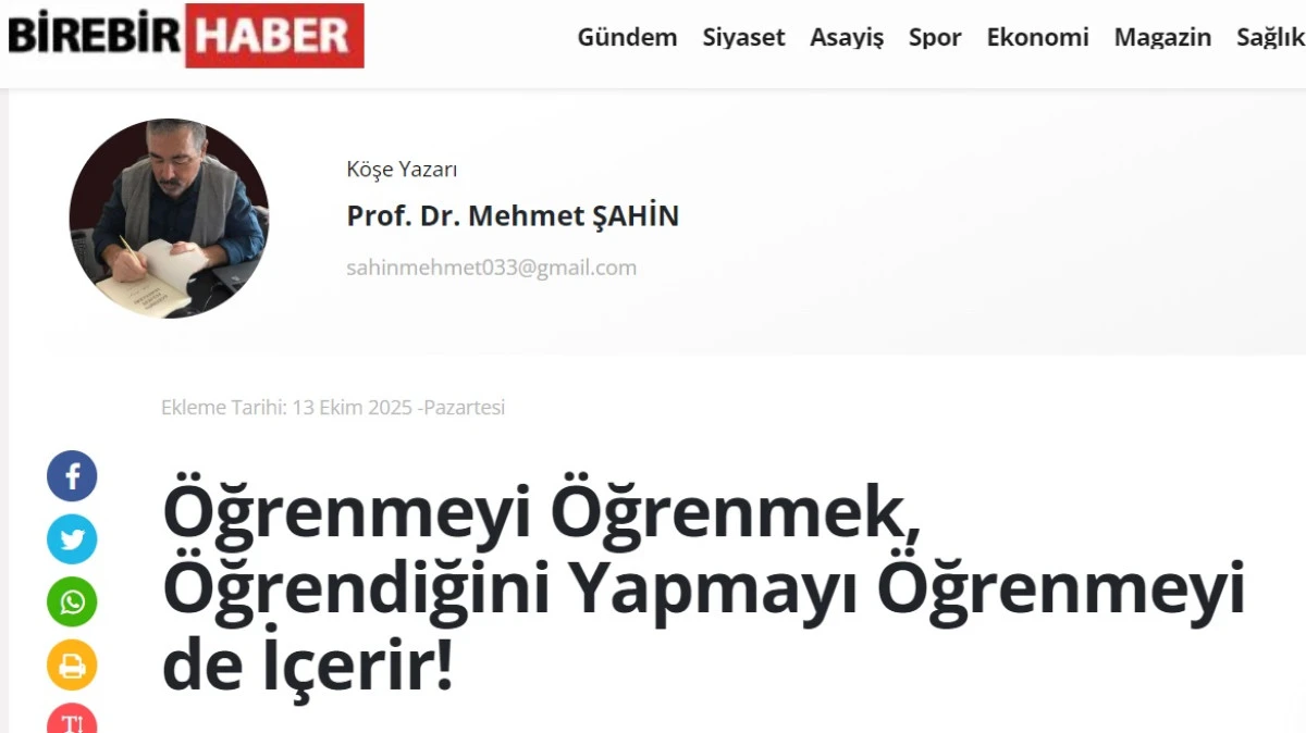 Öğrenmeyi Öğrenmek, Yapmayı Öğrenmek!