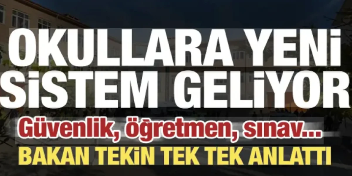 Okullarda yeni d&ouml;nem başlıyor! G&uuml;venlik, &ouml;ğretmen ve sınav sisteminde değişiklik