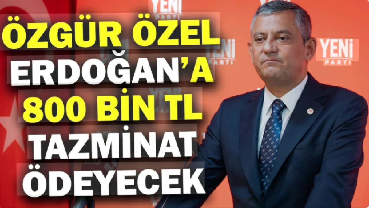 &Ouml;zg&uuml;r &Ouml;zel, Cumhurbaşkanı Erdoğan'a tazminat &ouml;deyecek