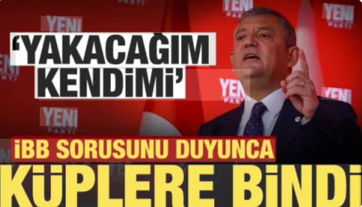&Ouml;zg&uuml;r &Ouml;zel İBB sorusunu duyunca k&uuml;plere bindi: Yakacağım kendimi...