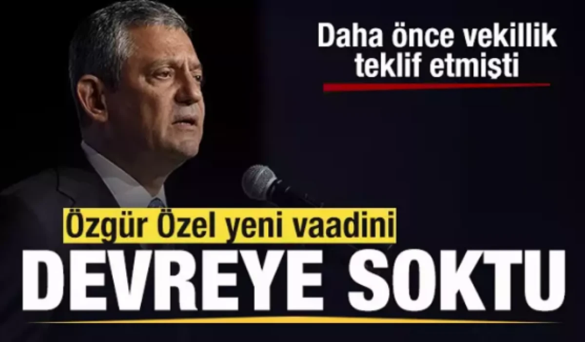 Özgür Özel yeni vaadini devreye soktu!        