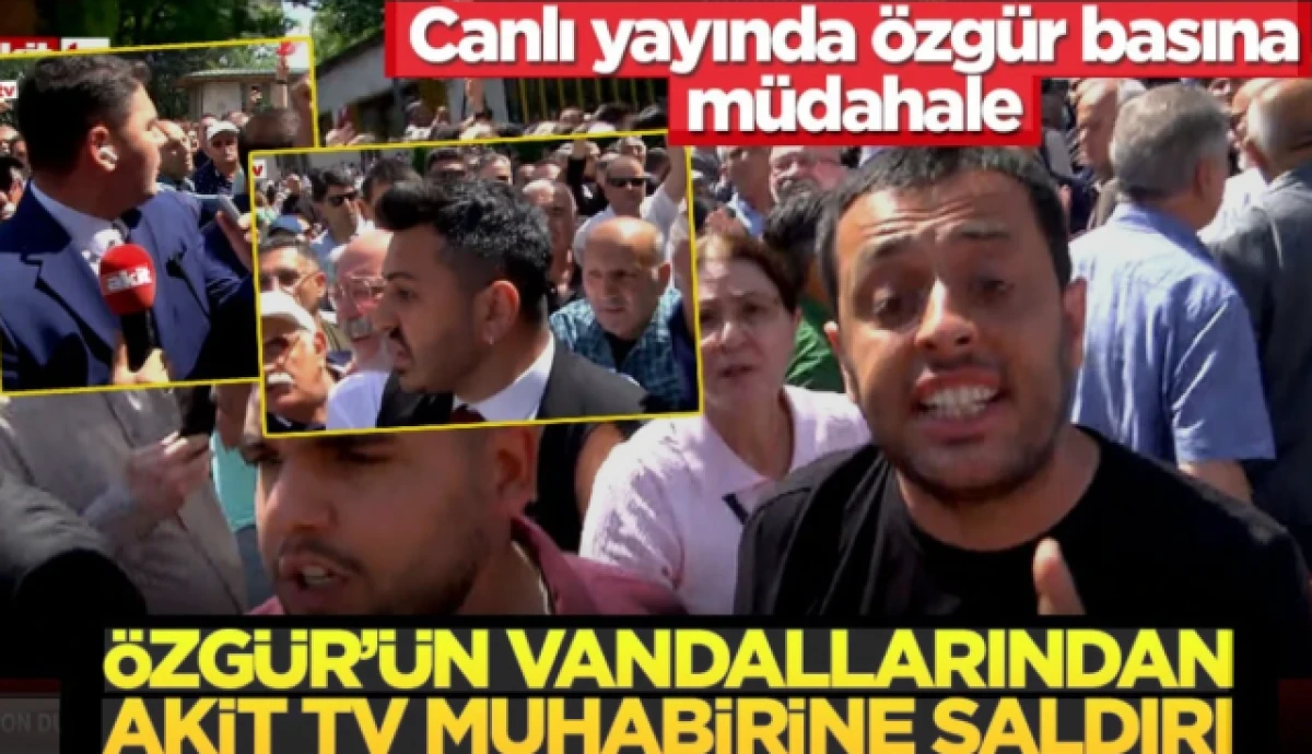 &Ouml;zg&uuml;r &Ouml;zel'in destek&ccedil;ilerinden Akit TV muhabirine saldırı