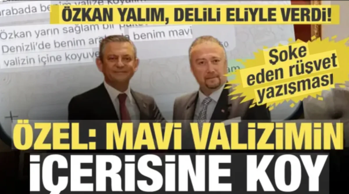 &Ouml;zkan Yalım'dan a&ccedil;ık itiraf: &Ouml;zg&uuml;r &Ouml;zel'e mavi valizle 1 milyon lira r&uuml;şvet verdim