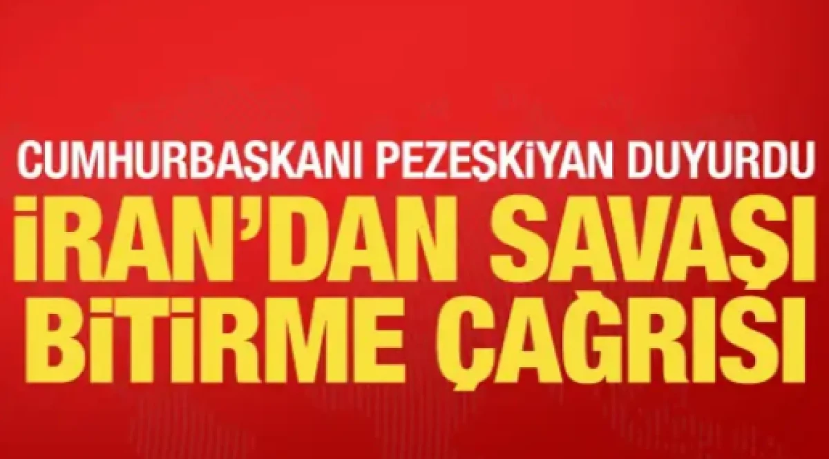 Pezeşkiyan'dan savaşı bitirme &ccedil;ağrısı