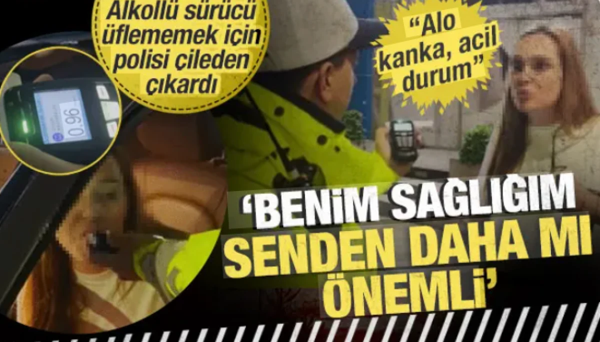 Polisin alkoll&uuml; s&uuml;r&uuml;c&uuml;yle imtihanı: &lsquo;Alo kanka acil durum&rsquo;