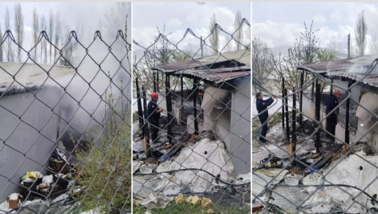 Prefabrik evde çıkan yangında 2 çocuk hayatını kaybetti 