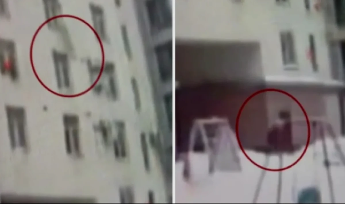 Rusya&rsquo;da, yedinci kattan d&uuml;şen &ccedil;ocuğu apartman g&ouml;revlisi kurtardı