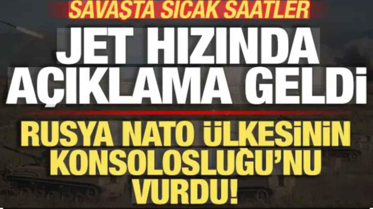 Savaşta sıcak saatler! Rusya NATO &uuml;lkesinin Konsolosluğu'nu vurdu! Peş peşe a&ccedil;ıklamalar