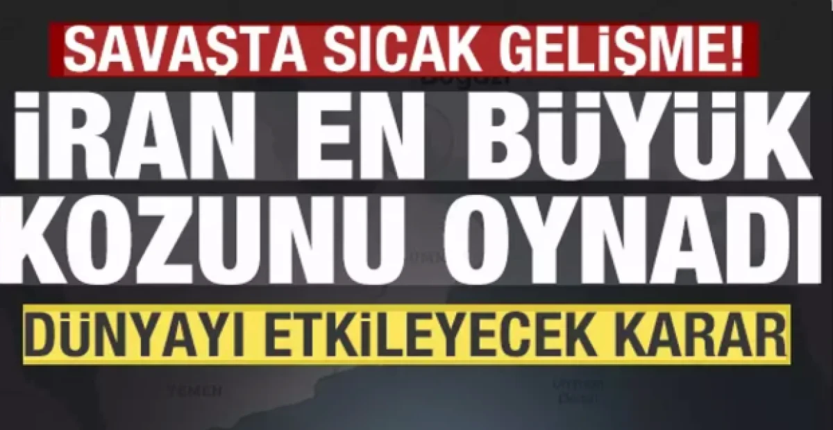 Savaşta son dakika gelişmesi!            