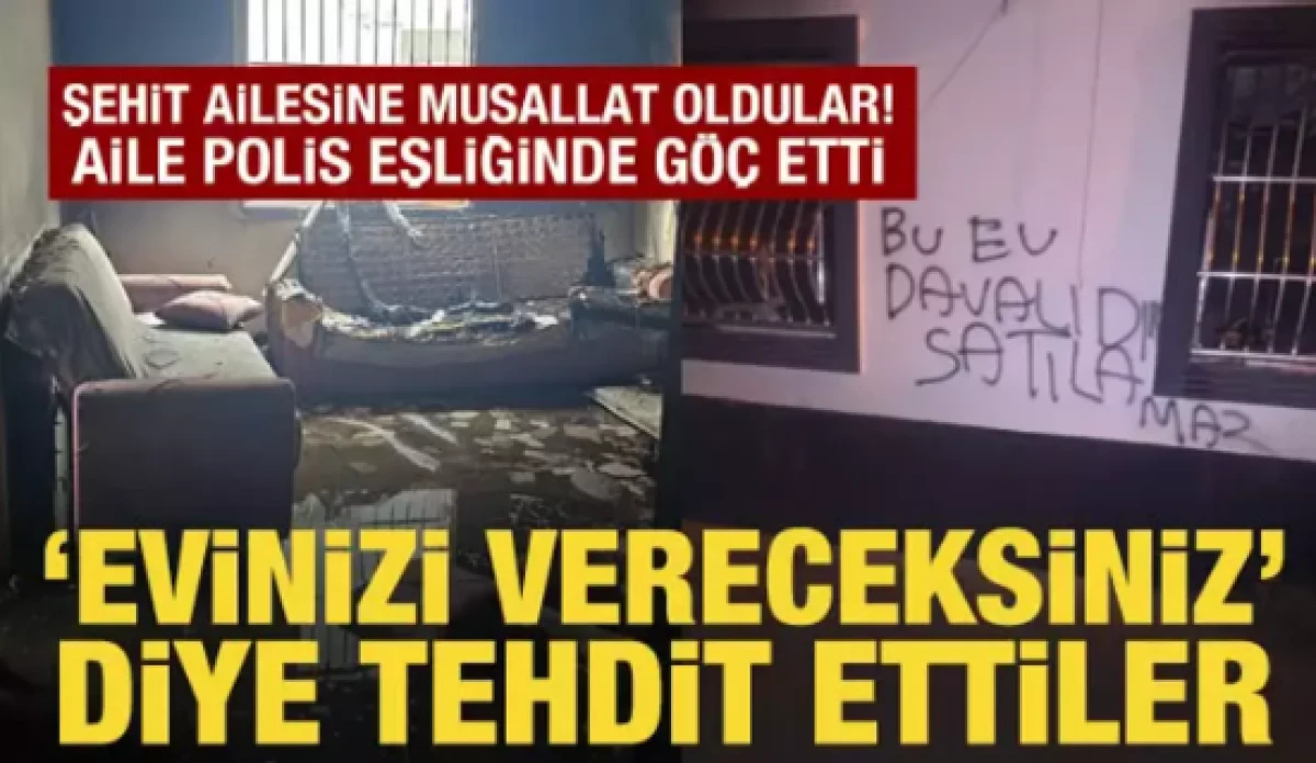 Şehit ailesine musallat oldular: 'Evinizi vereceksiniz' diye tehdit ettiler