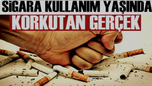 Sigaraya başlama yaşı 10'a kadar düştü   