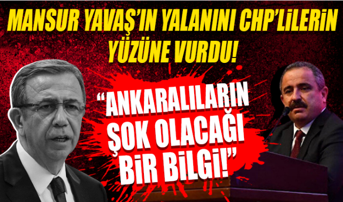 Sinan Burhan Mansur Yavaş'ın yalanını CHP'lilerin yüzüne vurdu!