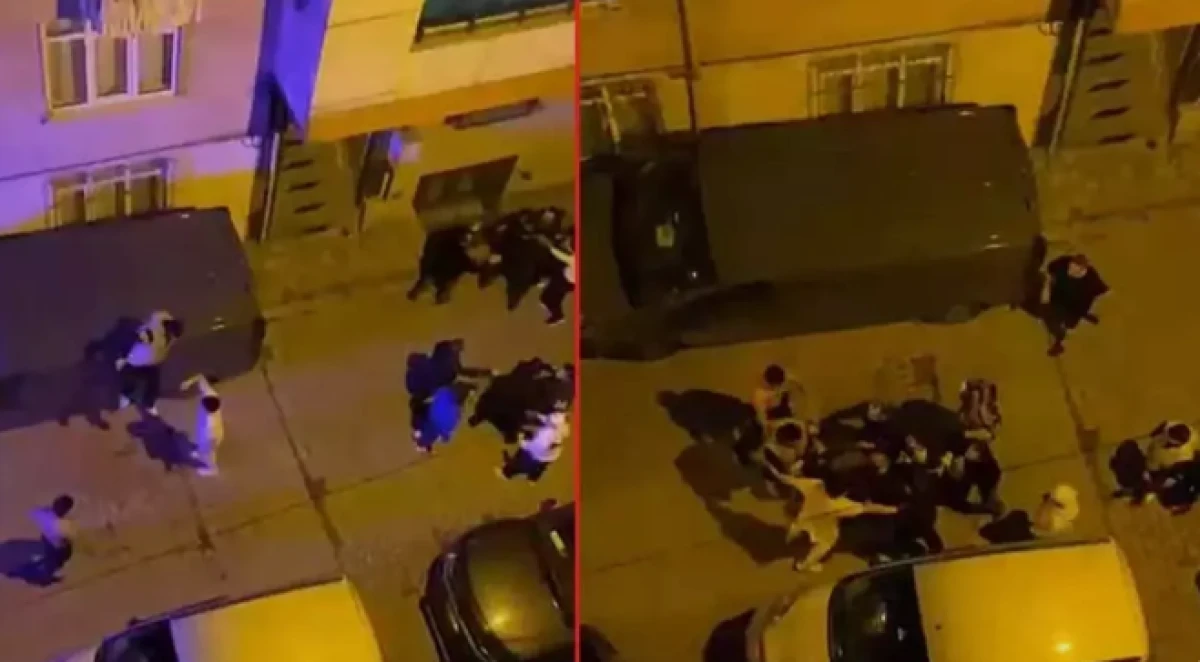 Sultangazi'de bir kişinin yaralandığı kavgadan kurtulmak i&ccedil;in minib&uuml;s&uuml;n &uuml;zerine &ccedil;ıktı