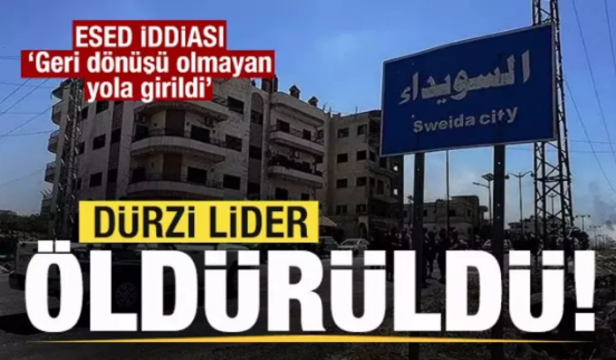 Suriye'de Dürzi lider öldürüldü!                