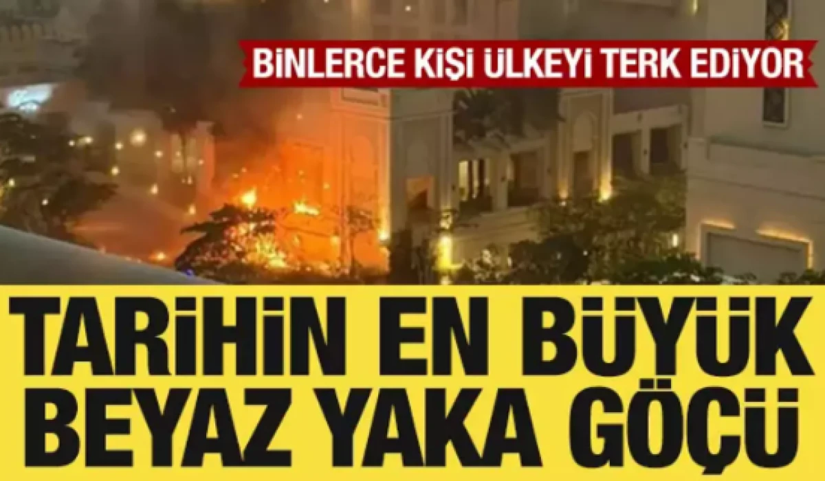 Tarihin en b&uuml;y&uuml;k beyaz yaka g&ouml;&ccedil;&uuml;                 