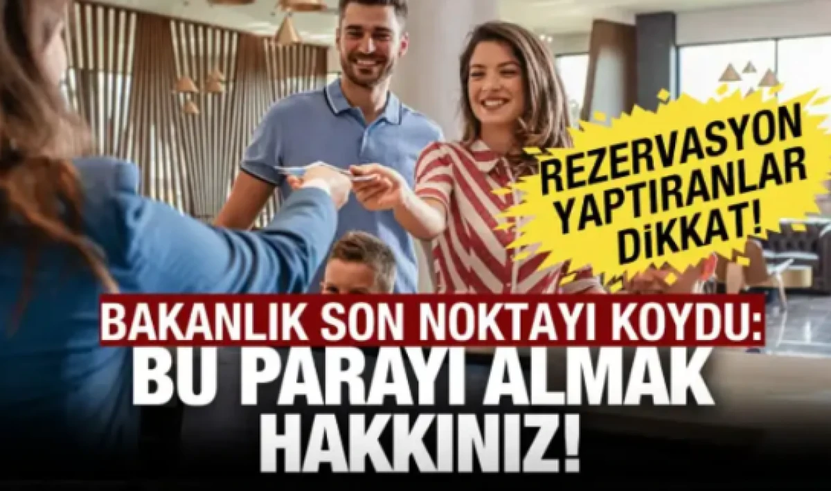 Tatile gitmekten vazge&ccedil;enler dikkat! O parayı almak hakkınız