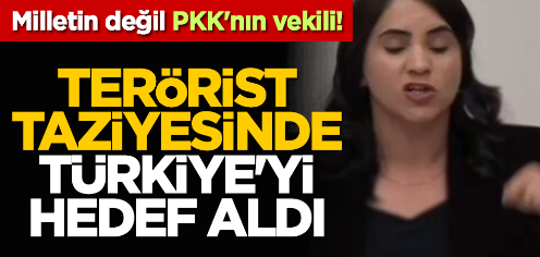 Terörist taziyesinde Türkiye'yi hedef aldı                   