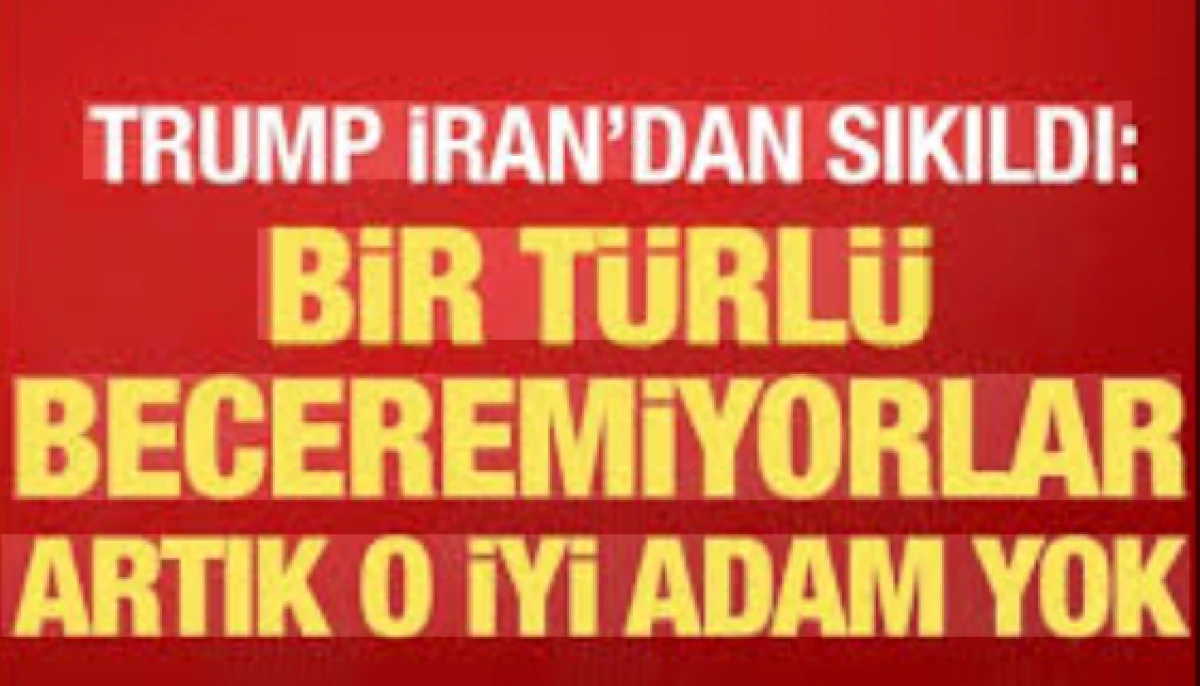 Trump: Artık o iyi adam yok!
