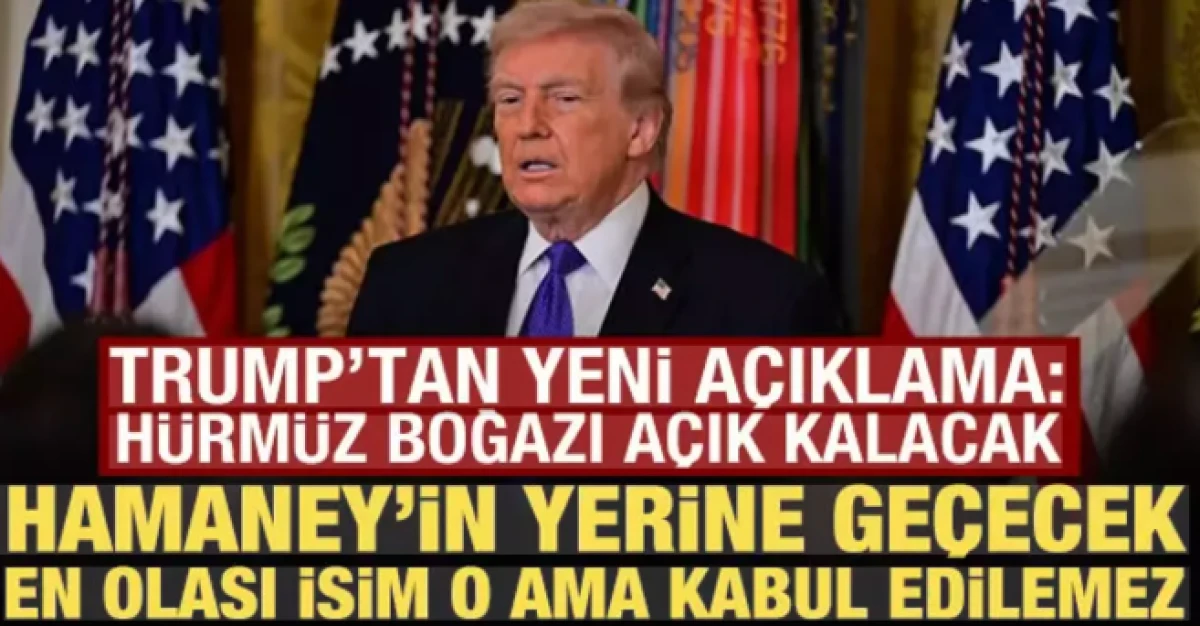 Trump'tan İran a&ccedil;ıklaması                               