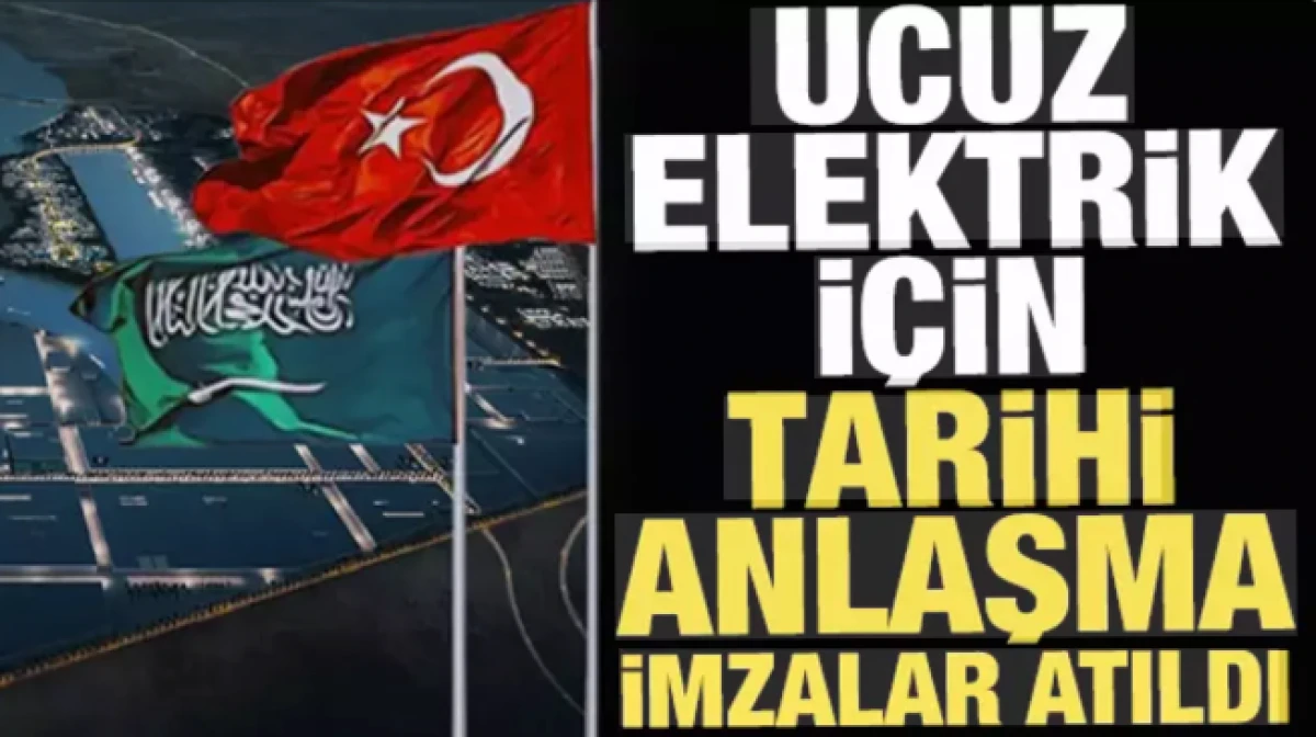 Ucuz elektrik i&ccedil;in T&uuml;rkiye ve Suudi Arabistan'dan tarihi imza!